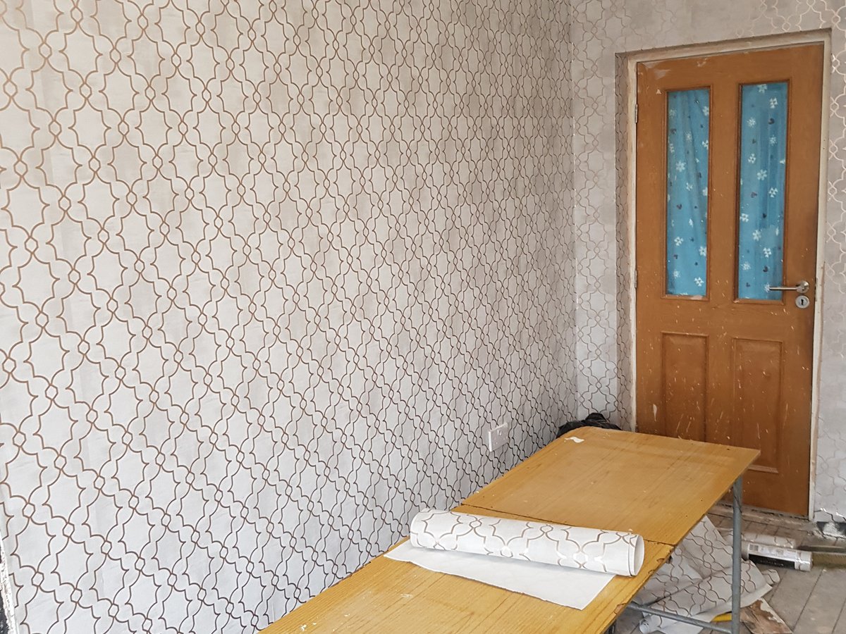 Wallpapering — real Yard Kings job photo